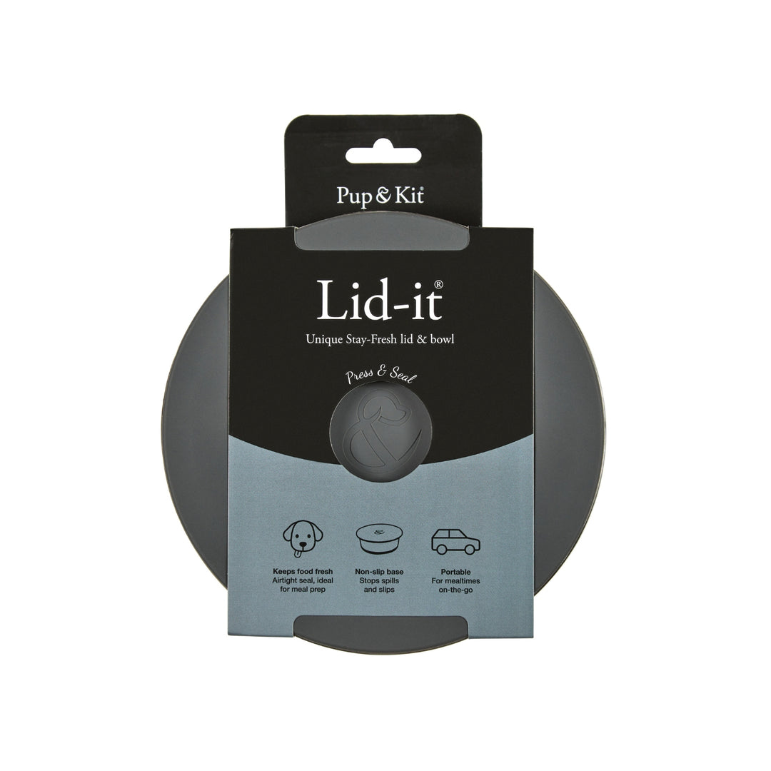 Lid-it Pet Bowl with Stay-Fresh Lid