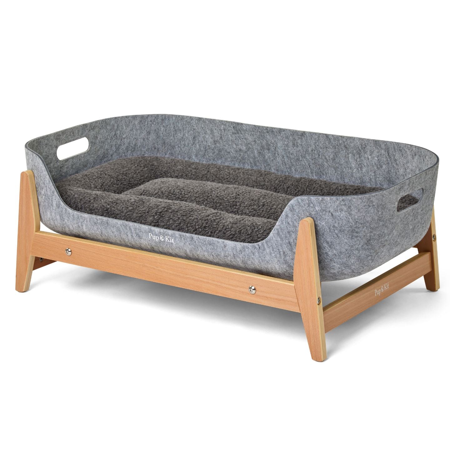 PetNest Grey Raised Stand Natural Pup Kit